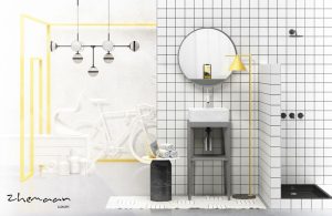 روشویی کابینتی ایستاده