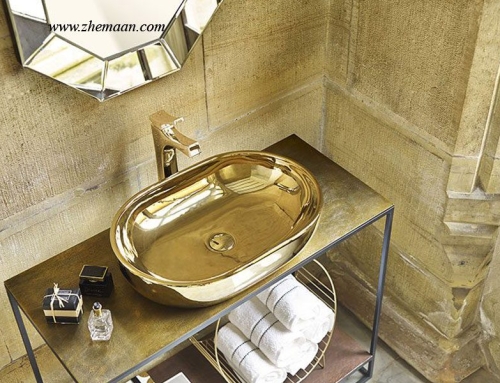 روشویی کابینتی لوکس و زیبا برای سرویس بهداشتی